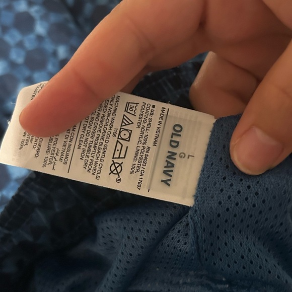 Old Navy Men’s Swim Trunks – Blue, Size Large - Picture 8 of 8